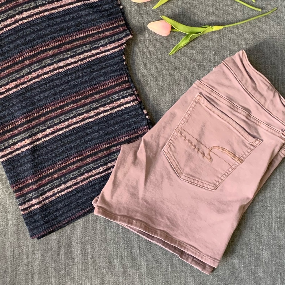 AE Lavendar Midi Shorts 🌸
